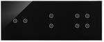 Panel dotykowy S54 Touch, 3 moduły, 1 pole dotykowe + 1 pole dotykowe + 1 pole dotykowe, zastygła lawa, SIMON54 TOUCH