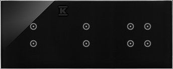 Panel dotykowy S54 Touch, 3 moduły, 2 pola dotykowe pionowe + 2 pola dotykowe pionowe + 4 pola dotykowe zastygła lawa, SIMON54 TOUCH