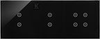 Panel dotykowy S54 Touch, 3 moduły, 2 pola dotykowe pionowe + 2 pola dotykowe pionowe + 4 pola dotykowe zastygła lawa, SIMON54 TOUCH