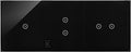 Panel dotykowy S54 Touch, 3 moduły, 1 pole dotykowe + 2 pola dotykowe pionowe + 2 pola dotykowe poziome, zastygła lawa, SIMON54 TOUCH