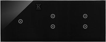 Panel dotykowy S54 Touch, 3 moduły, 1 pole dotykowe + 2 pole dotykowe pionowe + 2 pola dotykowe pionowe, zastygła lawa, SIMON54 TOUCH