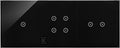 Panel dotykowy S54 Touch, 3 moduły, 1 pole dotykowe + 4 pole dotykowe + 2 pola dotykowe poziome, zastygła lawa, SIMON54 TOUCH