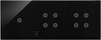 Panel dotykowy S54 Touch, 3 moduły, 1 pole dotykowe + 4 pole dotykowe + 4 pole dotykowe, zastygła lawa, SIMON54 TOUCH