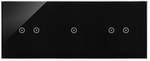 Panel dotykowy S54 Touch, 3 moduły, 2 pola dotykowe poziome + 1 pole dotykowe + 2 pola dotykowe pionowe, srebrna mgła, SIMON54 TOUCH