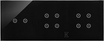 Panel dotykowy S54 Touch, 3 moduły, 2 pola dotykowe poziome + 4 pola dotykowe + 4 pola dotykowe, zastygła lawa, SIMON54 TOUCH