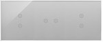 Panel dotykowy S54 Touch, 3 moduły, 2 pola dotykowe pionowe + 2 pole dotykowe poziome + 2 pola dotykowe pionowe, zastygła lawa, SIMON54 TOUCH