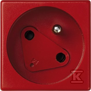 Gniazdo K45 DATA z kluczem, z uziemieniem 16A/230V~, czerwony, CONNECT