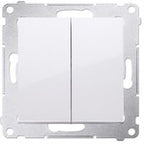 Łącznik krzyżowy podwójny bez piktogramu (moduł) 10 AX, 250 V~, szybkozłącza, szampański mat, Simon24