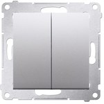 Łącznik krzyżowy podwójny bez piktogramu (moduł) 10AX, 250V~, szybkozłącza, brąz mat, SIMON54