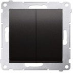 Łącznik krzyżowy podwójny bez piktogramu (moduł) 10 AX, 250 V~, szybkozłącza, szampański mat, Simon24