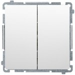 Łącznik schodowy podwójny z podświetleniem LED bez piktogramu (moduł) 10AX, 250V~, zaciski śrubowe, krem, SIMON10