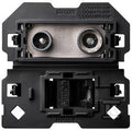 Gniazdo antenowe R/TV-SAT końcowe + komputerowe RJ45 kat.6 (mechanizm, bez ramki montażowej), zaciski śrubowe, SIMON100