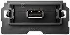 Gniazdo USB pojedyncze, 2.0, typ A żeńskie (mechanizm 1/2, bez ramki montażowej), zaciski śrubowe, SIMON100