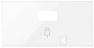 Pokrywa do gniazda USB pojedynczego (mechanizm 1/2), biały, SIMON100