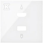 Pokrywa do gniazda HDMI+ USB, biały, SIMON100