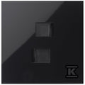 Panel 1-krotny: 2 gniazda RJ45, czarny, SIMON100