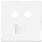 Gniazdo antenowe R/TV-SAT zakończeniowe + komputerowe RJ45 kat.6 (mechanizm, bez ramki montażowej), zaciski śrubowe, SIMON100