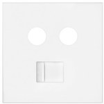 Gniazdo antenowe R/TV-SAT zakończeniowe + komputerowe RJ45 kat.6 (mechanizm, bez ramki montażowej), zaciski śrubowe, SIMON100