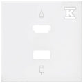 Pokrywa do gniazda HDMI+ USB, biały mat, SIMON100
