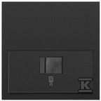 Panel 1-krotny: 1 gniazdo RJ45, czarny mat, SIMON100