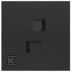 Panel 1-krotny: 2 gniazda RJ45, czarny mat, SIMON100