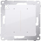 Sterownik przyciskowy oświetleniowy - 2 wyjścia 5A, sterowany smartfonem [WiFi], 230V (moduł), biały, SIMON54 GO