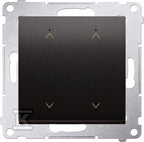 Łącznik/Przycisk roletowy podwójny elektroniczny (moduł) 230 V, antracyt, SIMON54