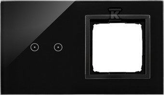 Panel dotykowy S54 Touch, 2 moduły, 2 pola dotykowe poziome + 1 otwór na osprzęt S54, wulkaniczna lawa, SIMON54 TOUCH