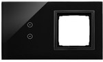 Panel dotykowy S54 Touch, 2 moduły, 2 pola dotykowe pionowe + 1 otwór na osprzęt S54, biała perła, SIMON54 TOUCH