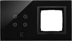 Panel dotykowy S54 Touch, 2 moduły, 4 pola dotykowe + 1 otwór na osprzęt S54, wulkaniczna lawa, SIMON54 TOUCH
