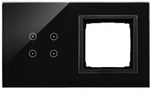 Panel dotykowy S54 Touch, 2 moduły, 4 pola dotykowe + 1 otwór na osprzęt S54, zastygła lawa, SIMON54 TOUCH