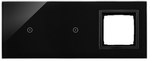 Panel dotykowy S54 Touch, 3 moduły, 1 pole dotykowe + 1 pole dotykowe, + 1 otwór na osprzęt S54, biała perła, SIMON54 TOUCH