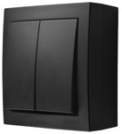 Oprawa dogruntowa VT-7677 SQ GU10 kwadratowa czarna IP65