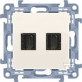 Gniazdo HDMI ver.1.4 podwójne (moduł), krem, SIMON10