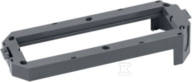 Ramka osprzętowa na 2x SIMON 500 (100x50mm), szary, CONNECT