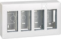 Obudowa natynkowa S500 4-modułowa, 8x K45, kompletna, czysta biel, SIMON500