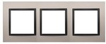 Ramka 4-krotna Nature-Metal, SATYNOWA NOC, IP20/IP44* (*IP44-należy zastosować zestaw uszczelek DUN4), SIMON54 NATURE