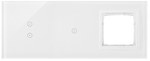 Panel dotykowy S54 Touch, 3 moduły, 2 pola dotykowe pionowe + 2 pola dotykowe pionowe + 1 otwór na osprzęt S54, biała perła, SIMON54 TOUCH