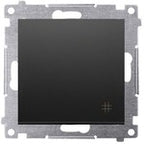 Gniazdo DATA z kluczem uprawniającym (moduł) 16 A, 250 V~, szybkozłącza: Aluminium mat, SIMON55