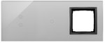 Panel dotykowy S54 Touch, 3 moduły, 2 pola dotykowe pionowe + 2 pola dotykowe poziome + 4 pola dotykowe biała perła, SIMON54 TOUCH