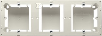 Puszka natynkowa płytka (31mm) potrójna, beż, BASIC MODUŁ