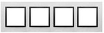 Ramka 5-krotna Nature-Metal, INOX NERO, IP20/IP44* (*IP44-należy zastosować zestaw uszczelek DUN5), SIMON54 NATURE