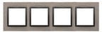 Ramka 5-krotna Nature-Beton, CZARNY CHARAKTER, IP20/IP44* (*IP44-należy zastosować uszczelkę ramki DUN5), SIMON54 NATURE
