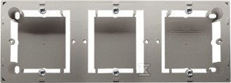 Puszka natynkowa płytka (31mm) potrójna, satynowy, BASIC MODUŁ