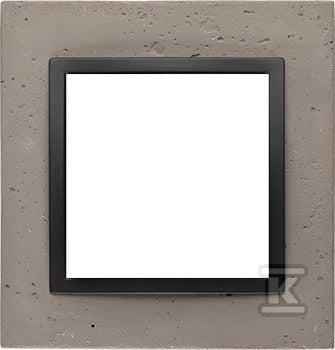 Ramka 1-krotna Nature-Beton, CZARNY CHARAKTER, IP20/IP44* (*IP44-należy zastosować uszczelkę ramki DUN1), SIMON54 NATURE