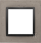 Ramka 1-krotna Nature-Beton, CZARNY CHARAKTER, IP20/IP44* (*IP44-należy zastosować uszczelkę ramki DUN1), SIMON54 NATURE