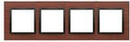 Ramka 5-krotna Nature-Drewno, CZARNY ORZECH, IP20/IP44* (*IP44-należy zastosować zestaw uszczelek DUN5), SIMON54 NATURE