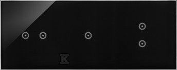 Panel dotykowy S54 Touch, 3 moduły, 2 pola dotykowe poziome + 1 pole dotykowe + 2 pola dotykowe pionowe, zastygła lawa, SIMON54 TOUCH