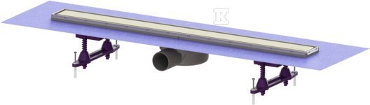Odpływ liniowy prysznicowy Linearis Compact, L=850, odpływ boczny DN50