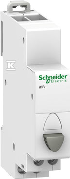 Przycisk pojedynczy (z samopowrotem) iPB-20-10 20A 1NO szary